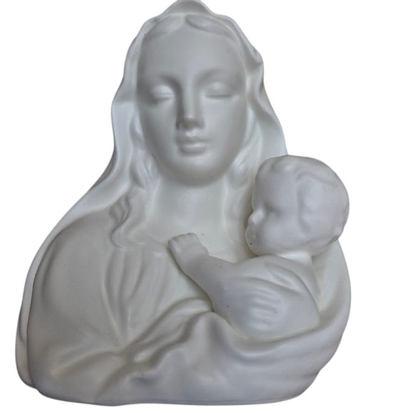 Vintage INARCO 1963 Madonna and Child Religious Figurine Planter E-322‎ - Picture 2 of 8